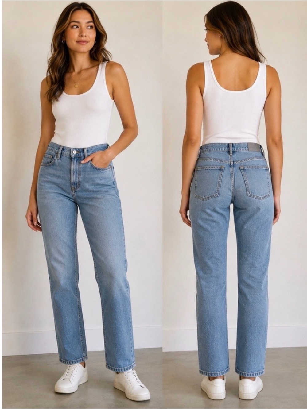Everlane Light Blue Straight Leg Jeans